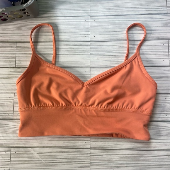 Lululemon Align Sweetheart Bra *Light Support, A/B Cup size 8 orange cream - Picture 1 of 7